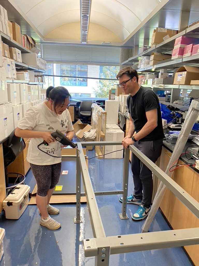 Building out the lab bench space
