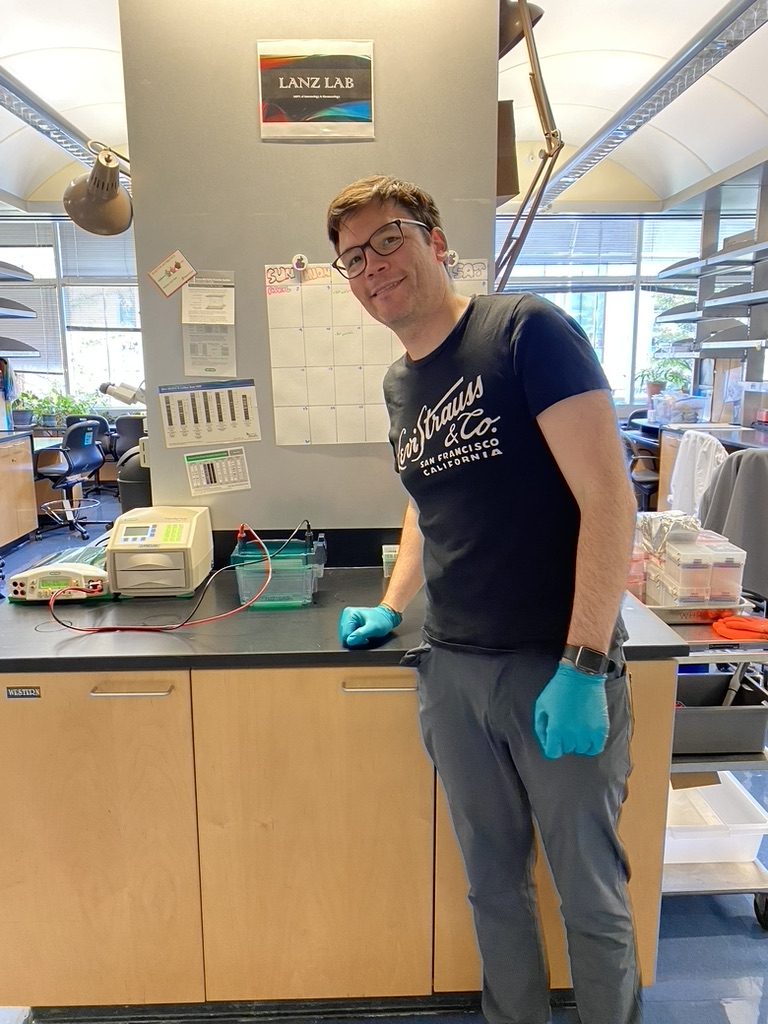 The first day in the new lab