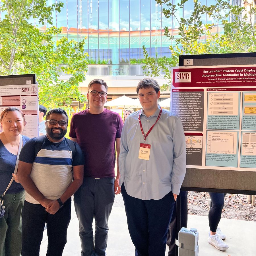 Max presenting his SIMR poster