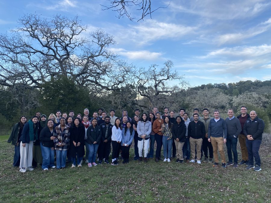 Group photo from the Jasper Ridge lab retreat